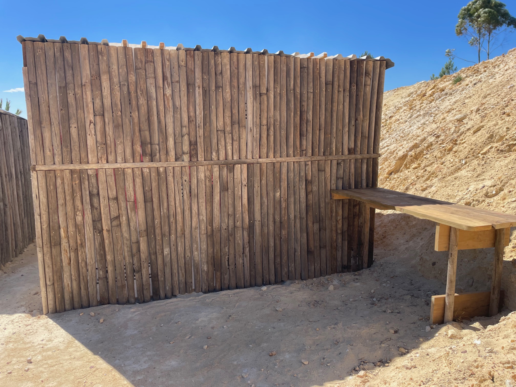 Safe area at storage shed